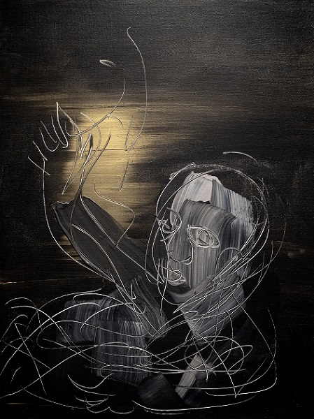 《천계의 빛 No.21-2》 2017, Acrylic on canvas, 80×60cm